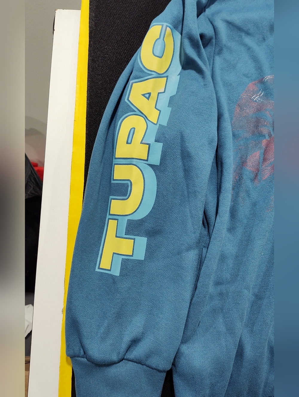 Tupac Shakur Men's Blue Steel 2PAC Graphic Full-Zip Jacket/Hoodie, Size XXXL - Picture 4 of 13